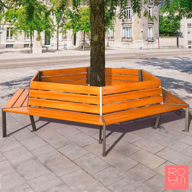 Banc al voltant de l'arbre Silaos